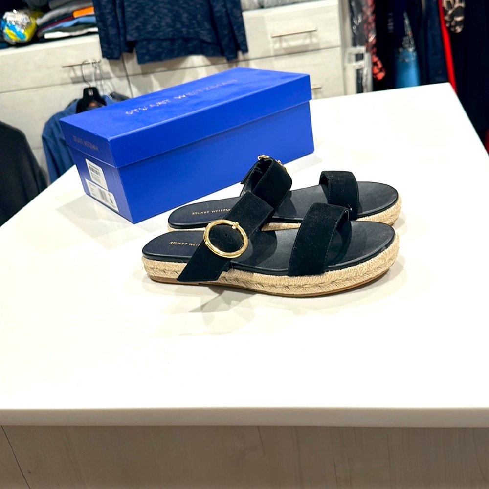 Stuart Weitzman suede sandals